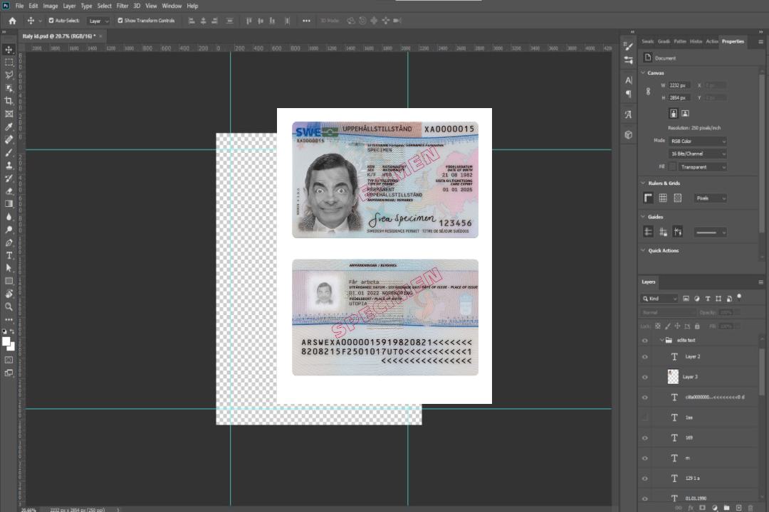 Permis de séjour en Suède 2022-présent template